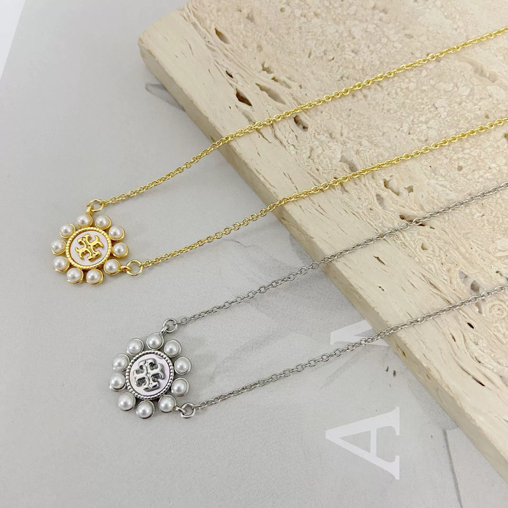 Tory Burch Pearl Initial Necklace Design
